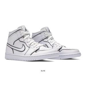 Nike air Jordan mid iridescent trim